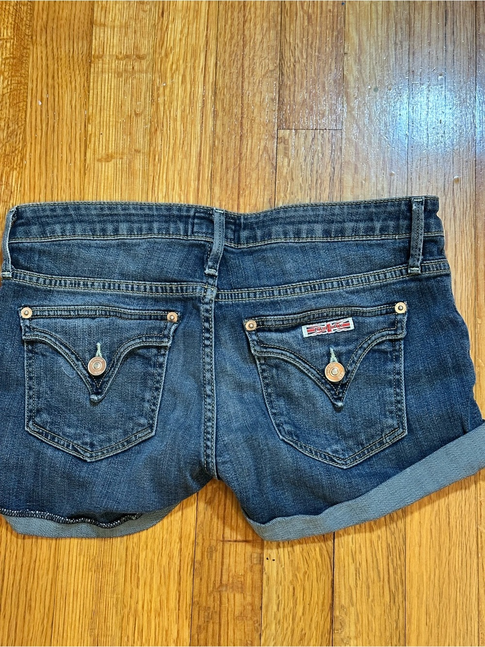 Hudson Croxley  Cuffed Short Denim Jeans Flap Pockets Stretch 26(#) - Picture 2 of 11